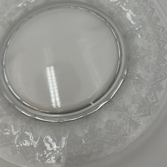 Vesta Clear Luncheon Plate by Glastonbury Lotus- set of 4 - Picture 14 of 16